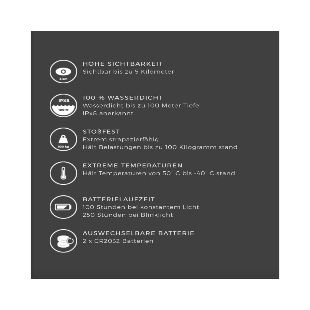 Orbiloc® Dog Dual LED Hundesicherheitslicht wasserdicht