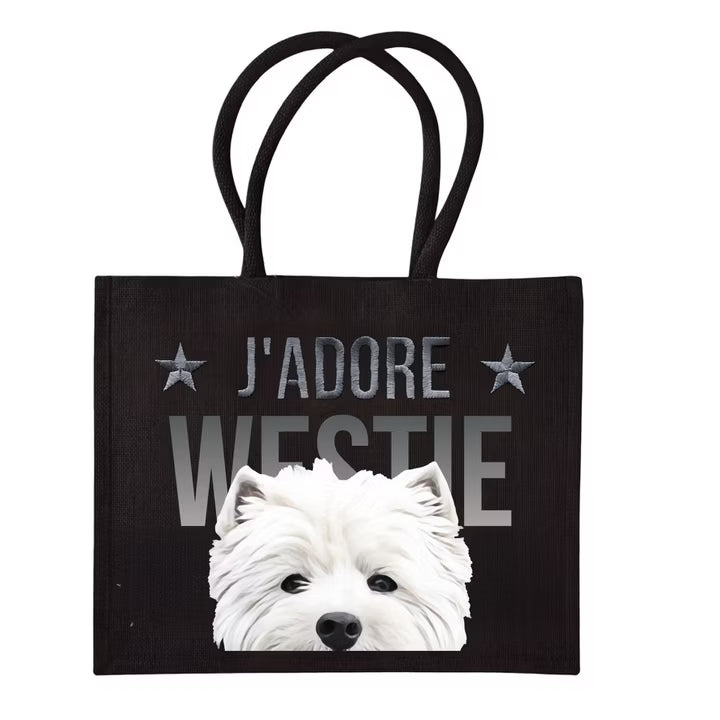 COCO + LOUIS Black Edition Shopper mit verschiedenen Hundemotiven