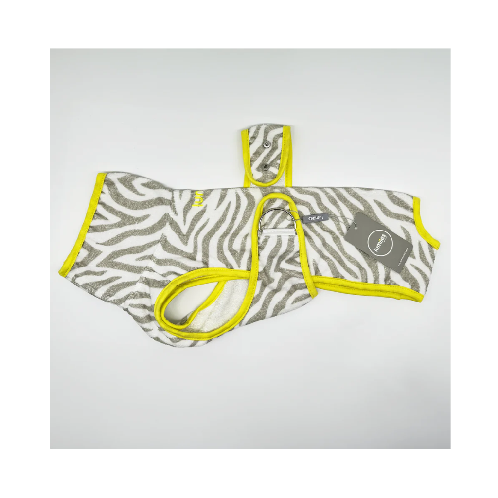 Hundebademantel ZEBRA für Dackel 2 - lumiies