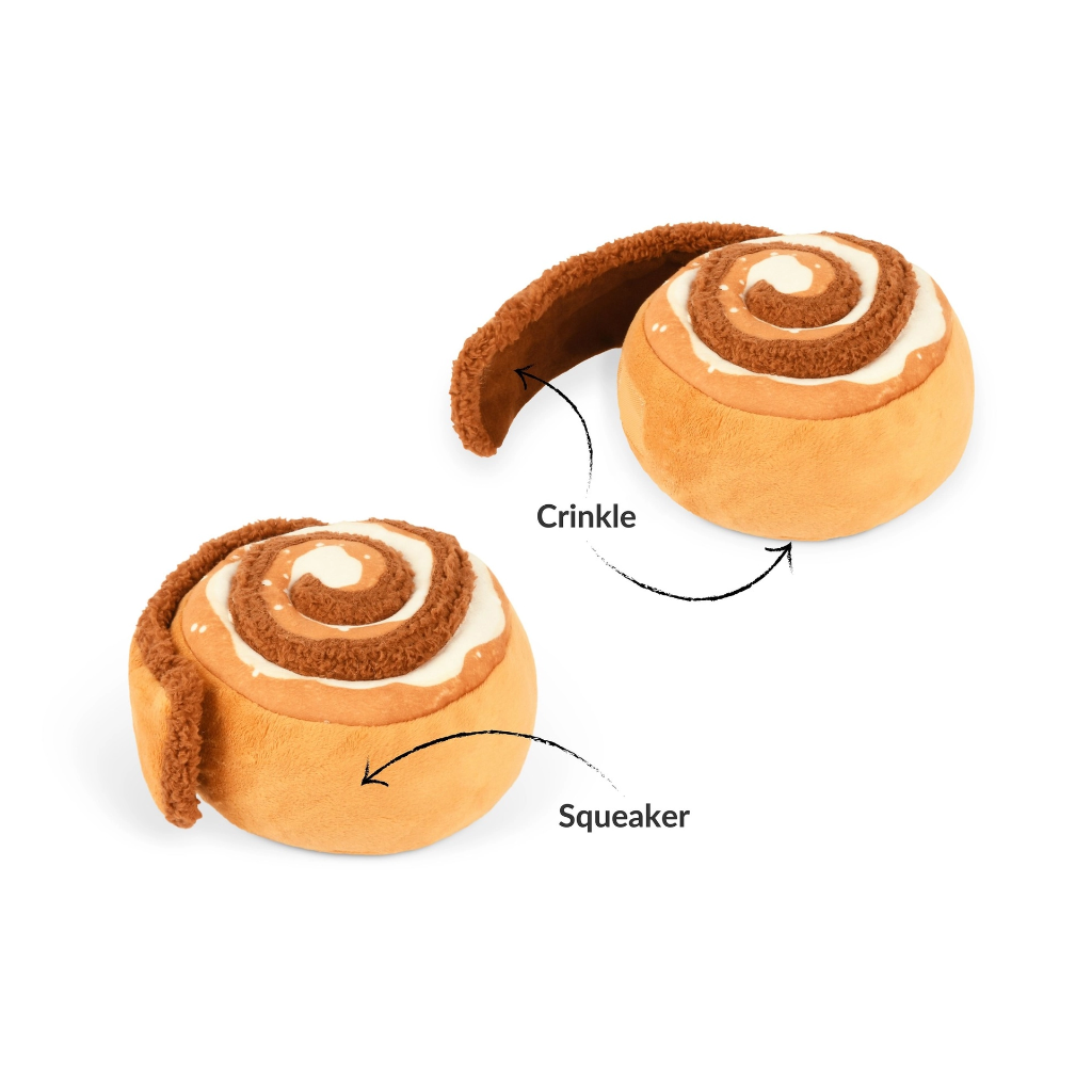 Details Hundespielzeug Zimtschnecke | Franzbrötchen - P.L.A.Y