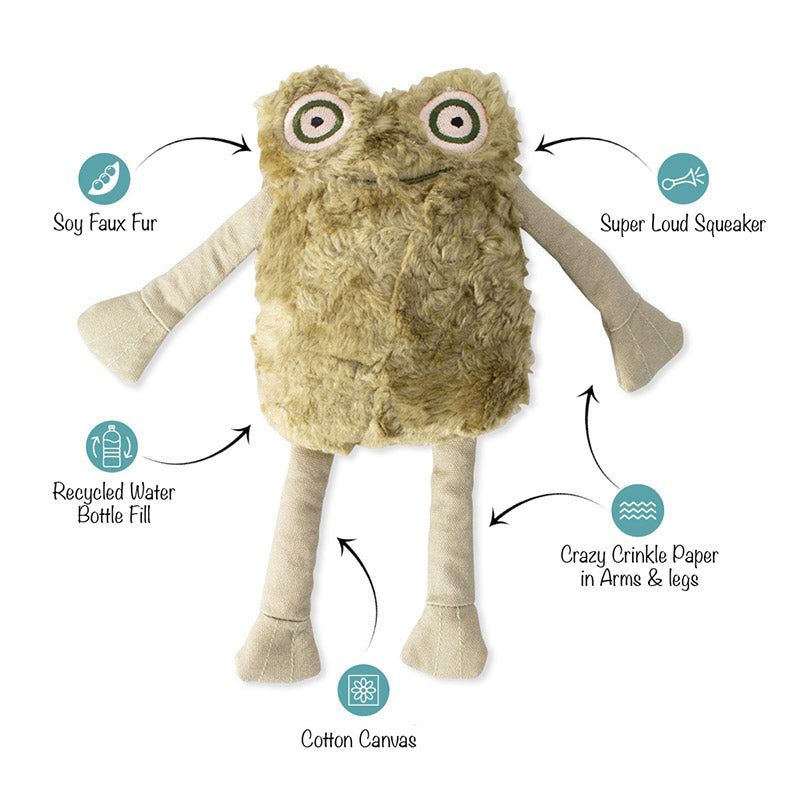 Hundespielzeug Frosch I jump around I Earth Friendly XXL