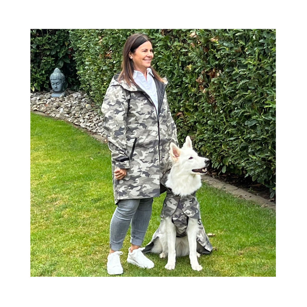 Partnerlook Regenmantel Damen & Hunde Visibility Camouflage - PAIKKA