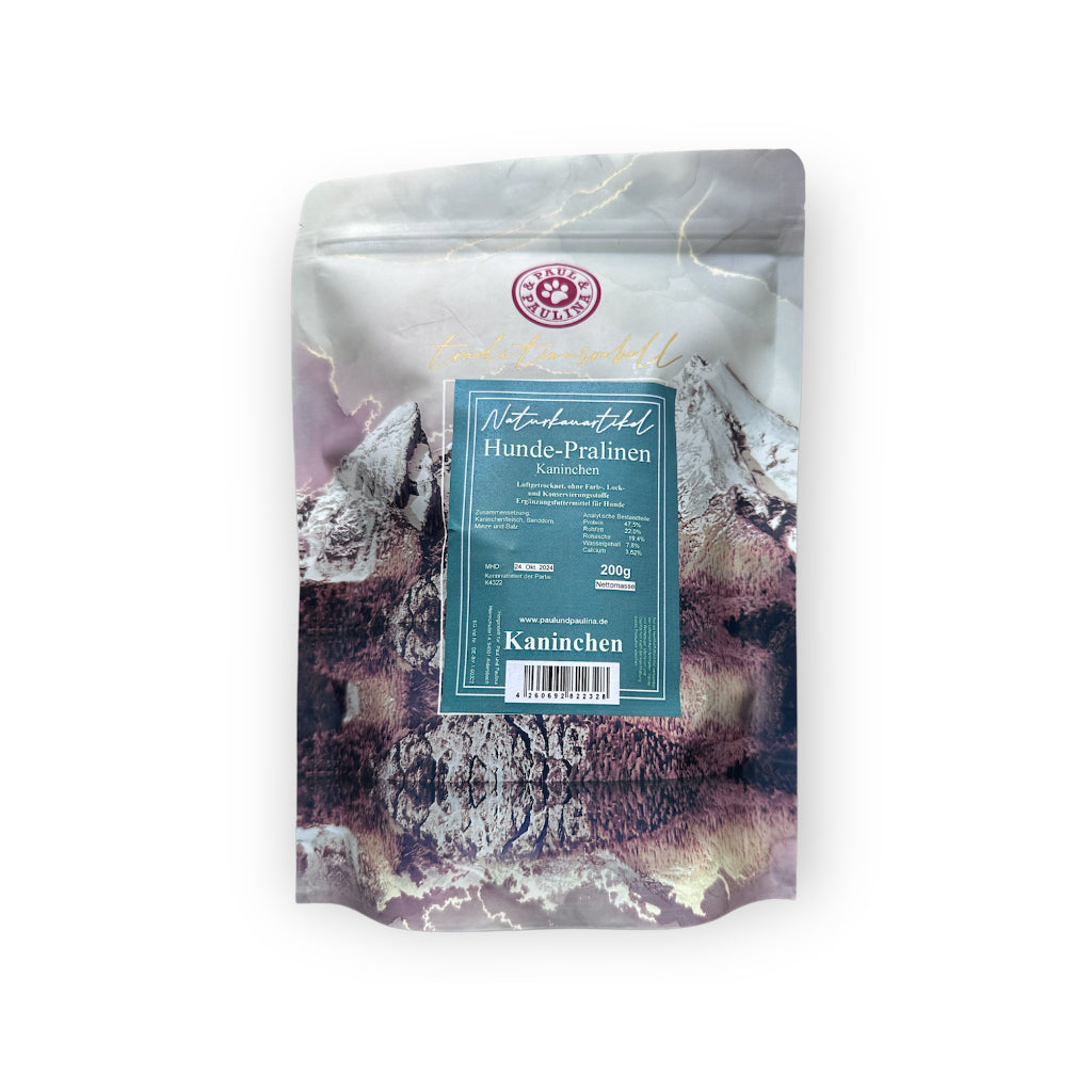 Hunde-Pralinen Kaninchen mit Minze & Sanddorn - Paul & Paulina