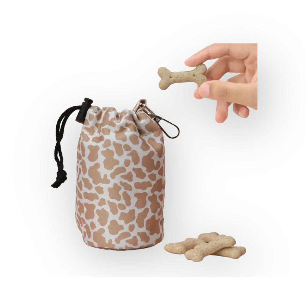 Leckerlibeutel mit Kordelzug Nude Cow - COCOPUP London