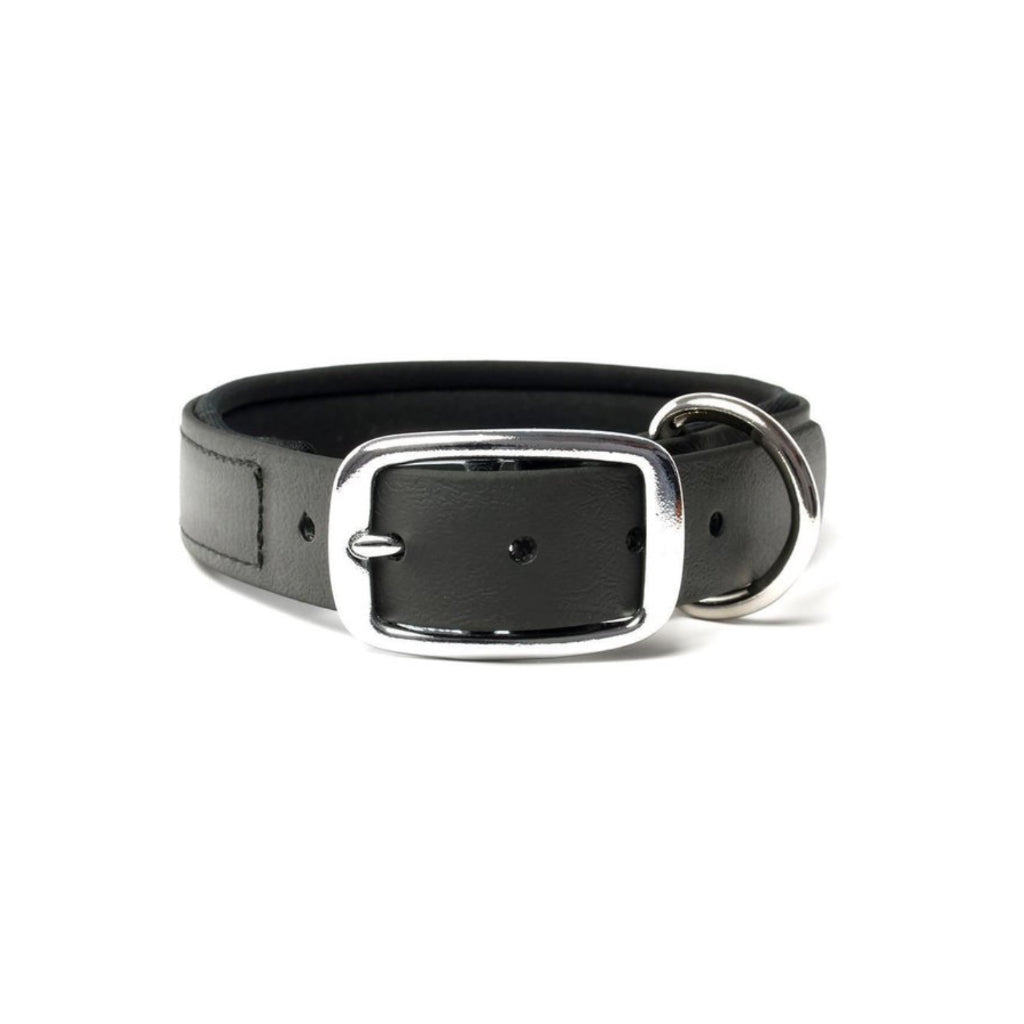 Biothane Halsband beta deluxe 25mm schwarz - Mystique