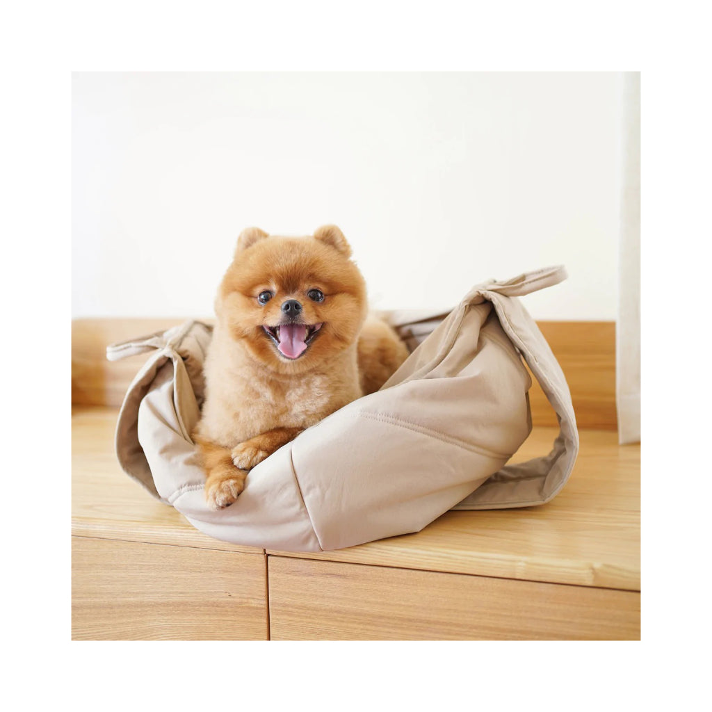 Hund in OLLA Hundetragetasche BEIGE 2 - Lambwolf Collective