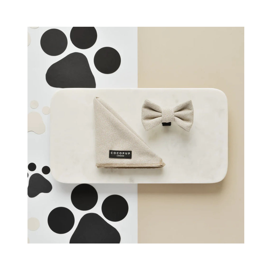 Halstuch & Fliege Tweed brown - COCOPUP London