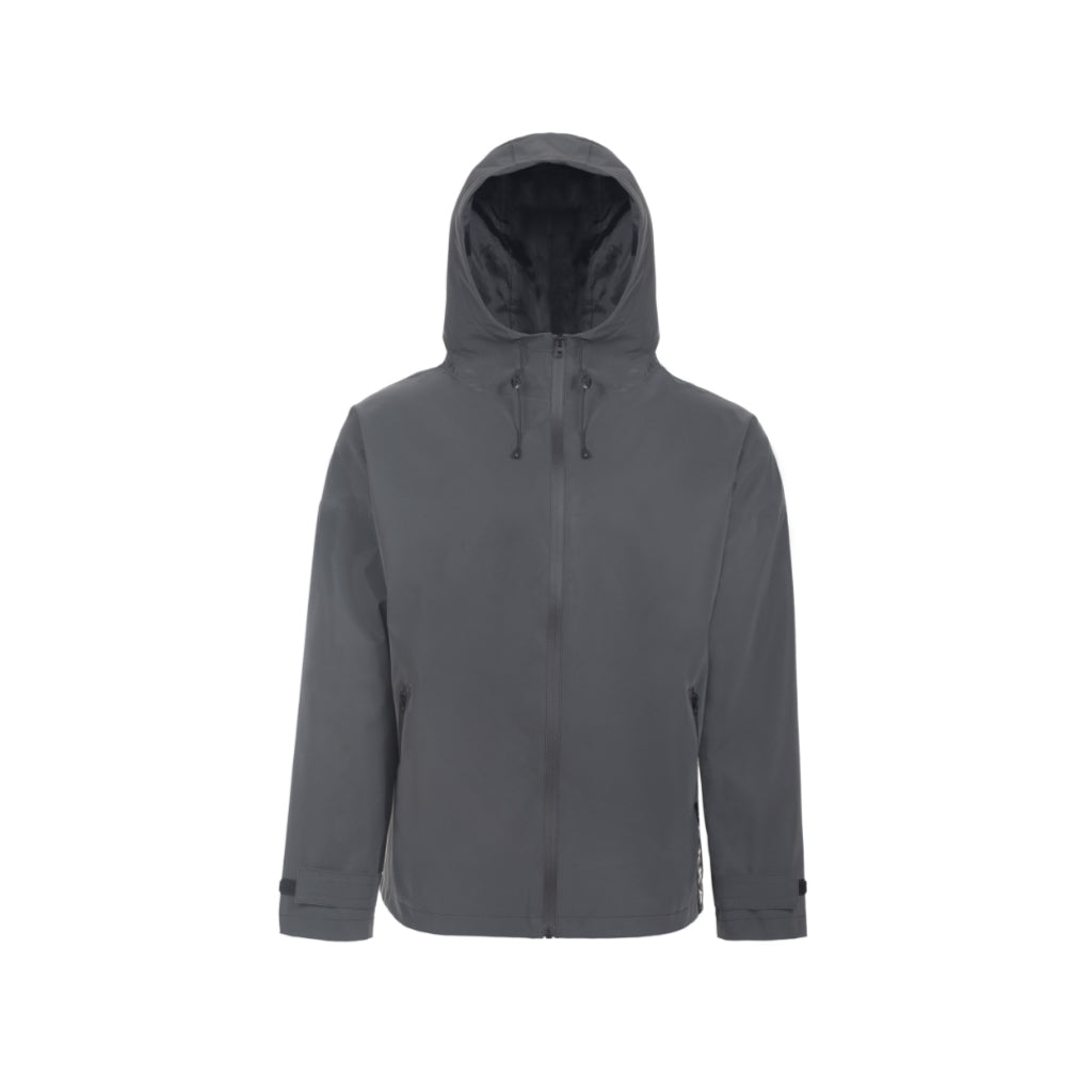 Regenjacke UNISEX Visibility Dark vollreflektierend Vorderseite - PAIKKA