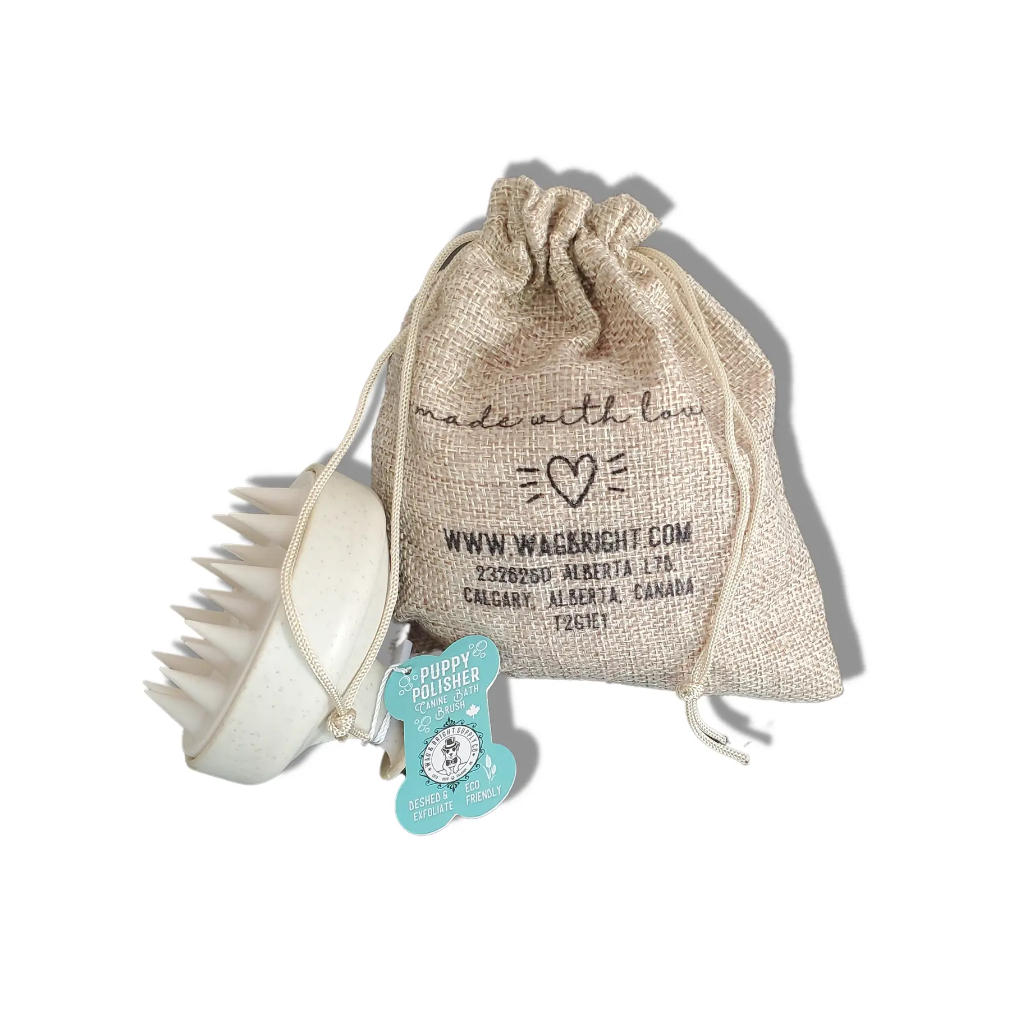 Verpackung Puppy Polisher Shampoo-Bürste - Wag & Bright Supply Co.