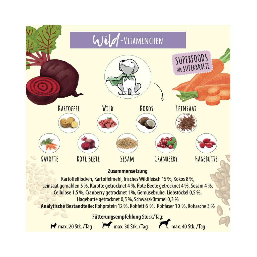 Zusammensetzung Wild Vitaminchen - GREEN PAWLY