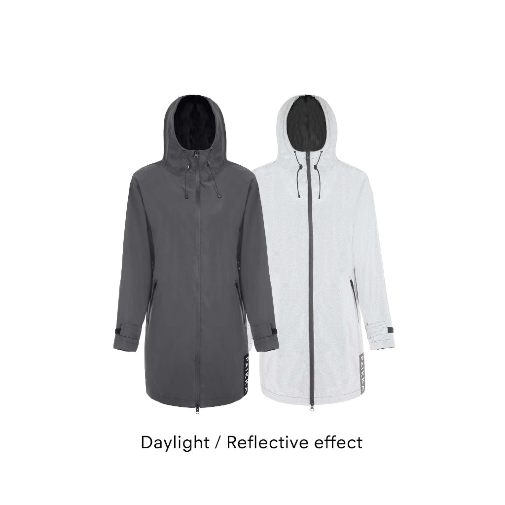 Regenmantel Damen Visibility Dark vollreflektierend Vergleich - PAIKKA