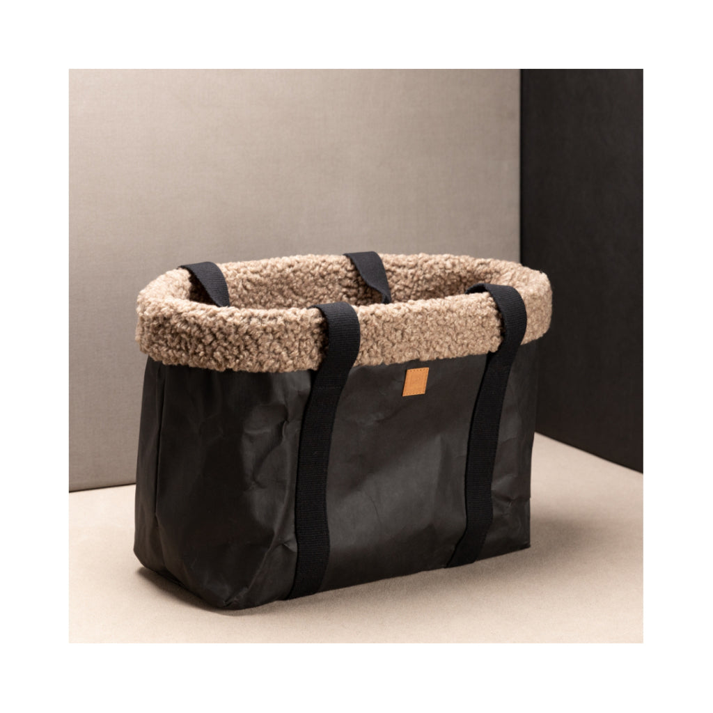 Standbild Hundetasche DOROTHEA Paper Dog Bag BLACK Bouclé Wolle - 2.8 designs for dogs