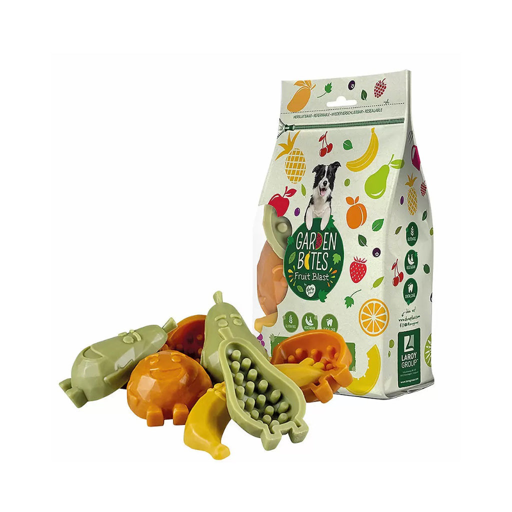 Verpackung Dental Kausnack Freche Früchte Garden Bites Fruity Friends - DUVO+