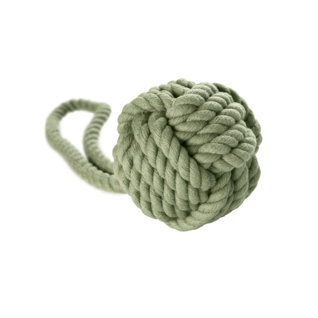 Hundespielzeug INARI Schleuder-Ball lindgrün Vorderansicht - HUNTER