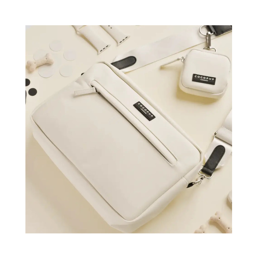 LARGE Gassitasche Dog Walking Bag OYSTER WHITE - COCOPUP London