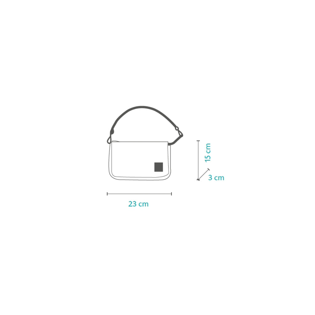 Maße Gassitasche INGE MINI Wool Pochette Wolle Natural White - 2.8 designs for dogs