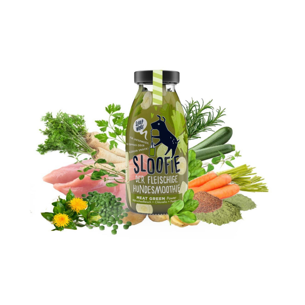 Sloofie Hundesmoothie - MEAT GREEN Power Inhalt