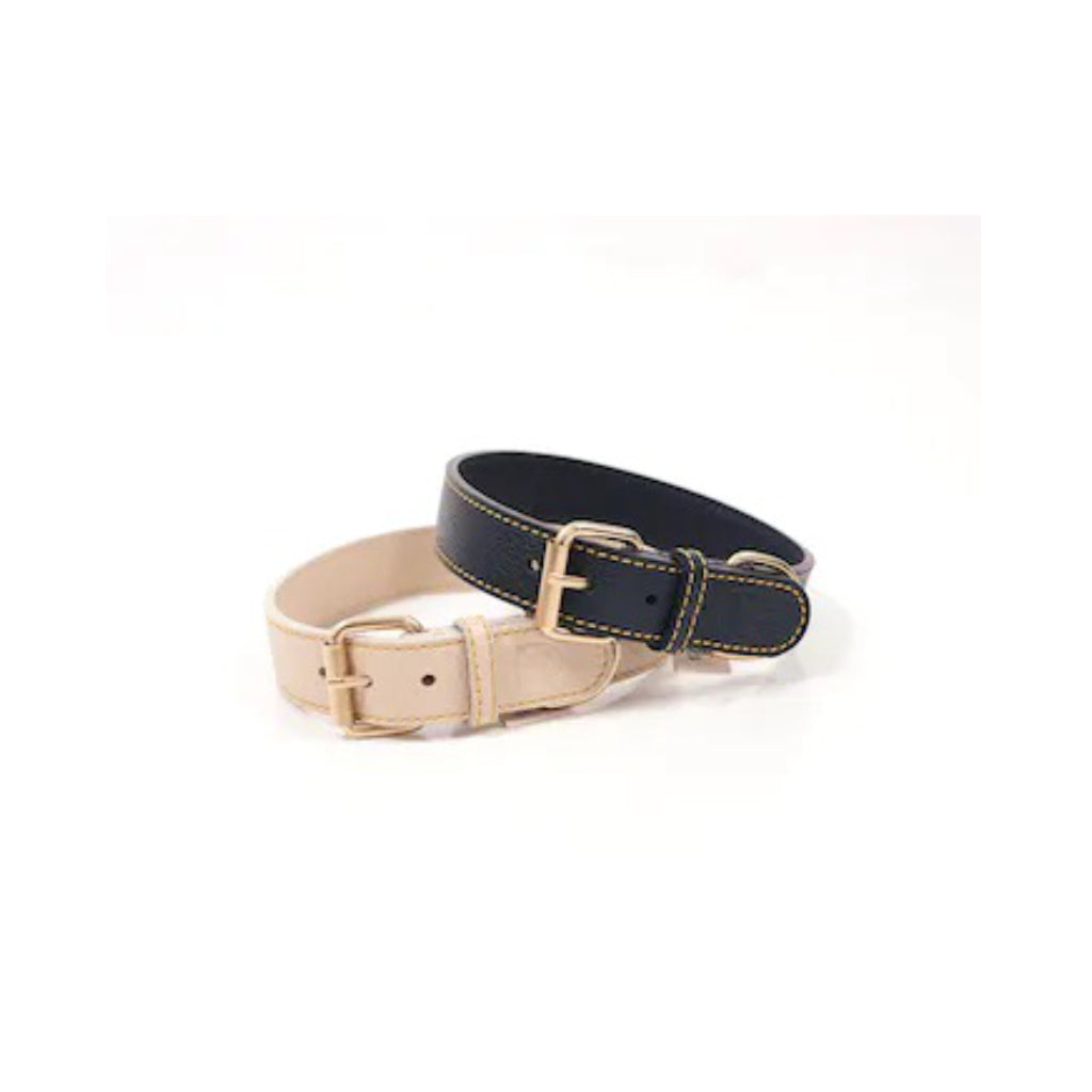 Halsband Sir Chuck BEIGE & NAVY - Buddys Dogwear