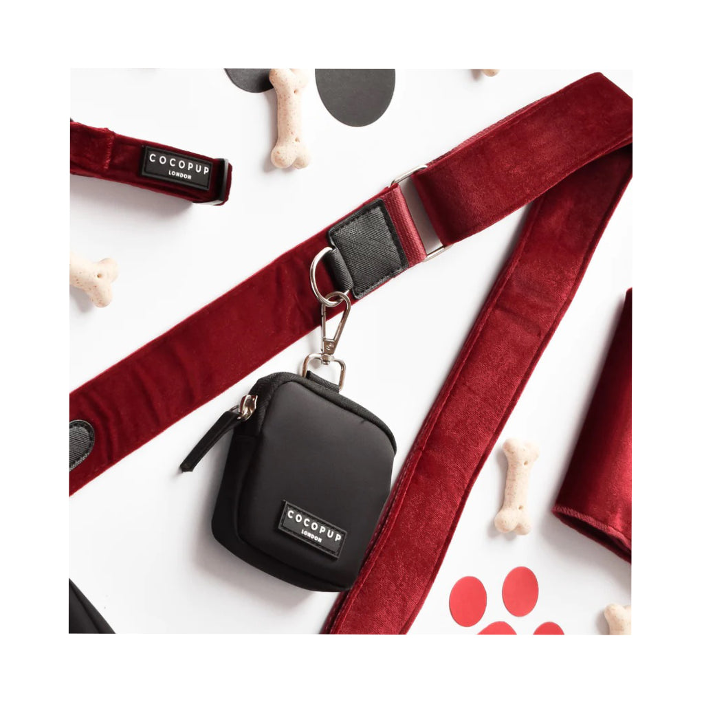Ersatz-Taschenriemen VELVET EDITION rot zur Gassitasche Dog Walking Bag - COCOPUP London