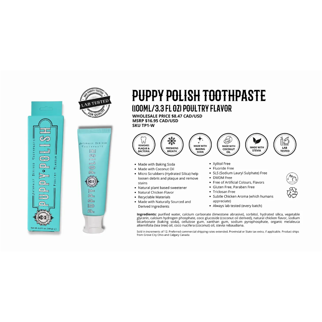 Puppy Polish Natürliche Hundezahnpasta