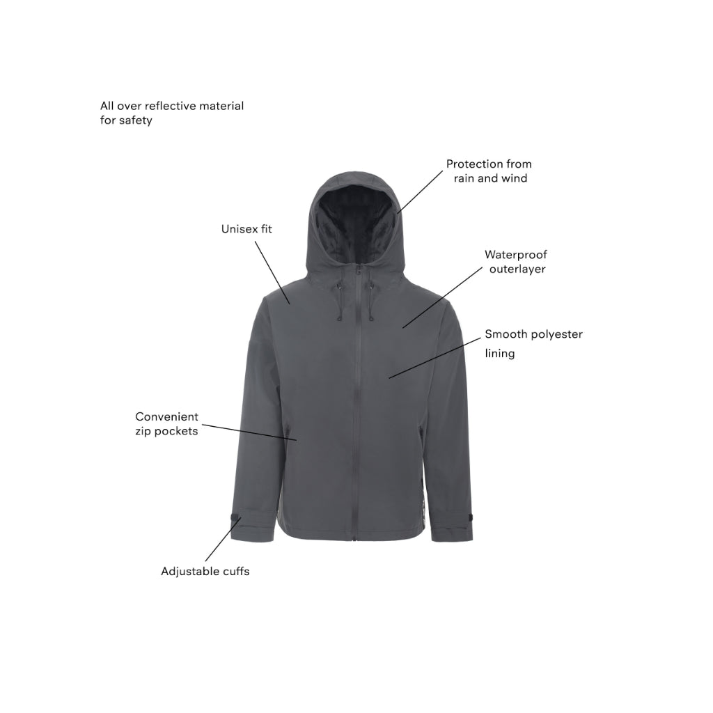 Regenjacke UNISEX Visibility Dark vollreflektierend Beschreibung - PAIKKA