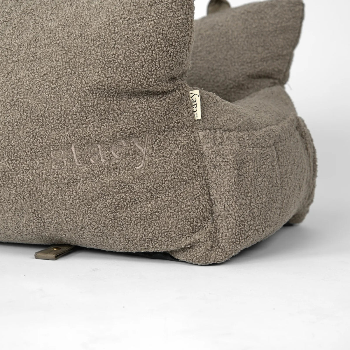 Lara Autositz XXL TEDDY Taupe tragbare Tasche