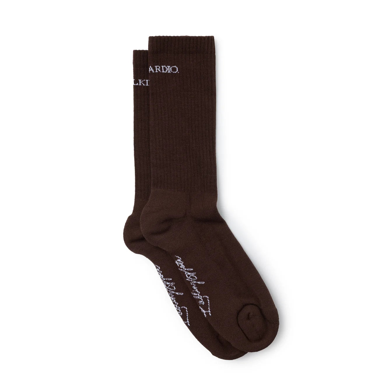 Lieblingspfote Socken "DOG WALKING IS MY CARDIO" Braun