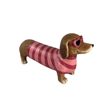 Hund DACKEL Coloria aus Magnesia M 40 cm