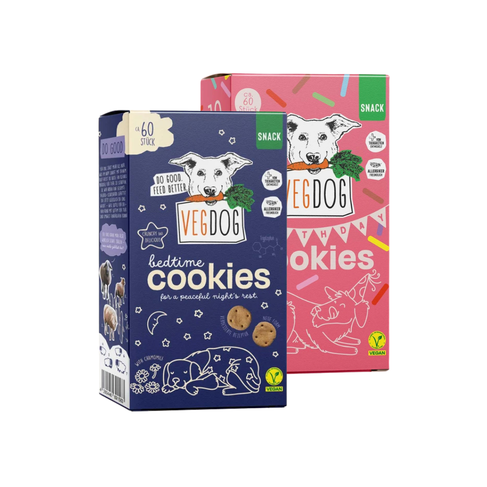 2er Set VEGDOG Bedtime & Birthday Cookies Hundekekse