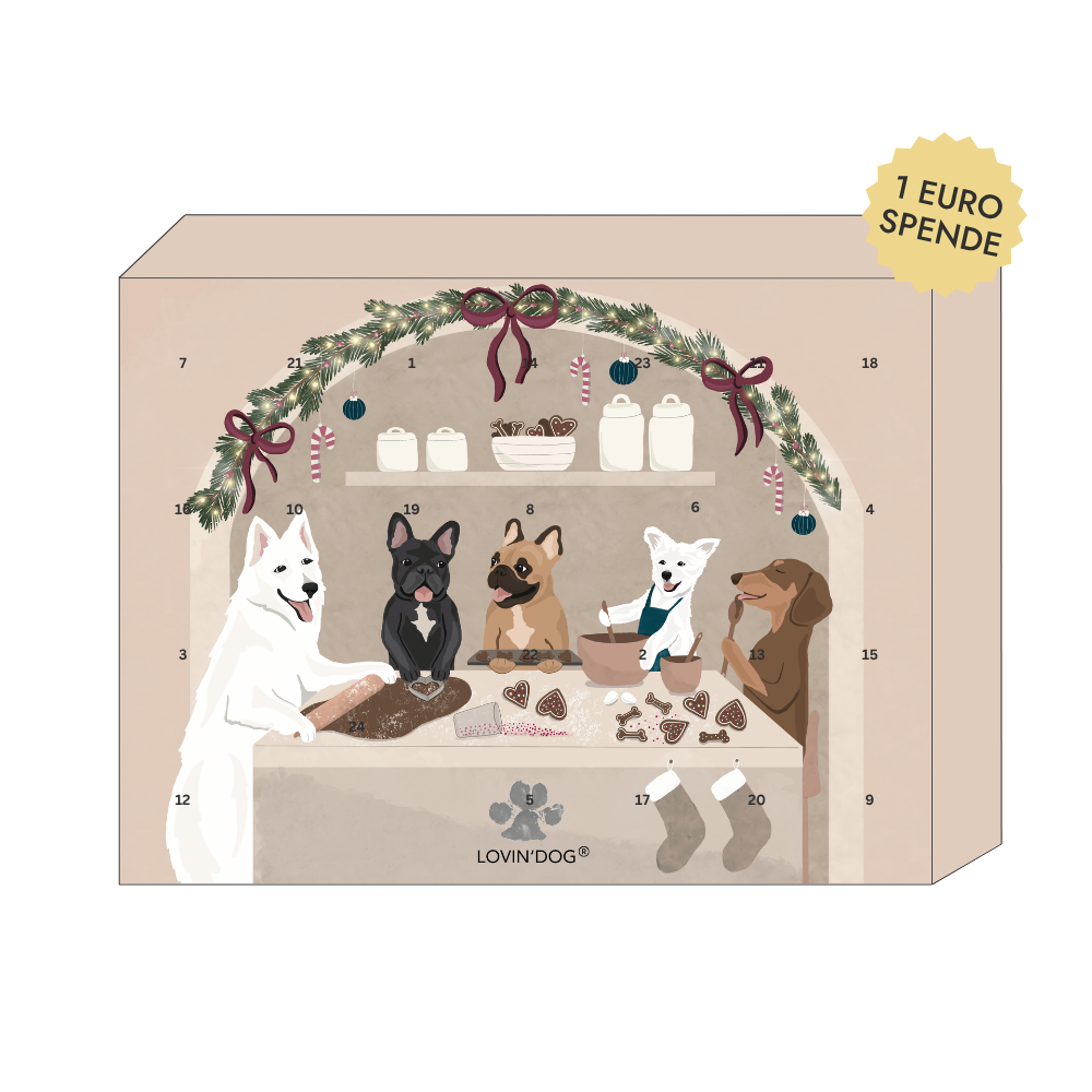 3D Vorderseite Hunde Adventskalender 2026 - LOVIN'DOG