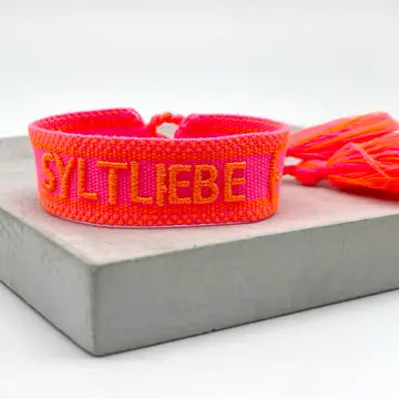 Statement Armband SYLTLIEBE Orange Pink