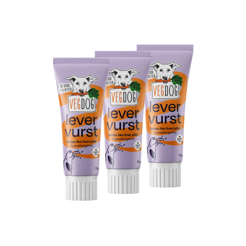 3er Pack VEGDOG Levervurst