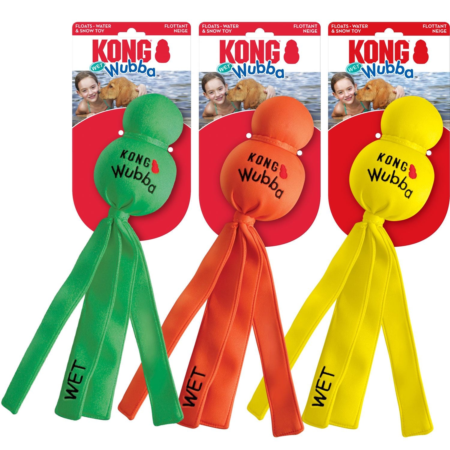 Hundespielzeug KONG® WUBBA™ WET  L = 35,5 cm