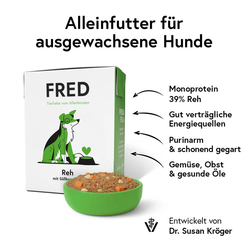 FRED Reh mit Süßkartoffeln