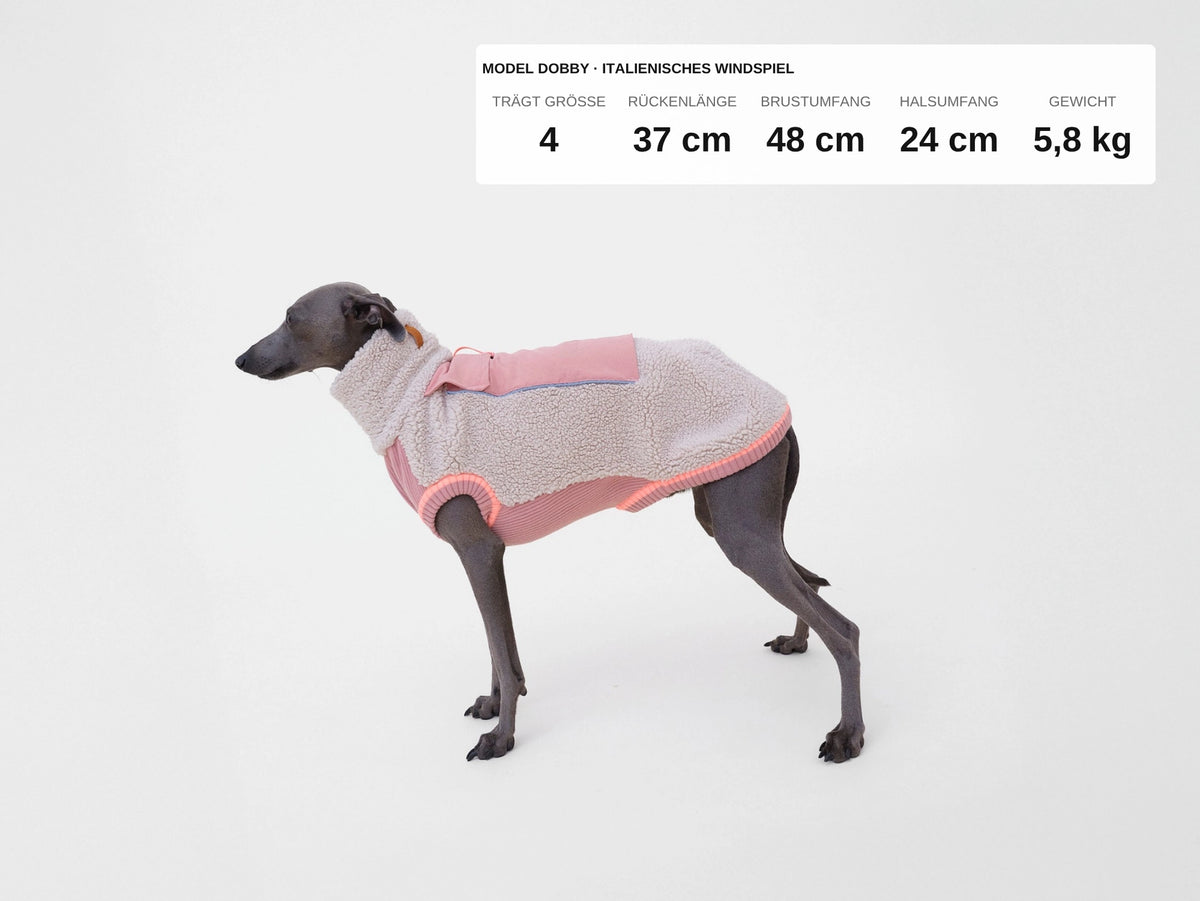 lumiies® Sport Racer Hundepollover aus Teddy-Sherpa-Fleece