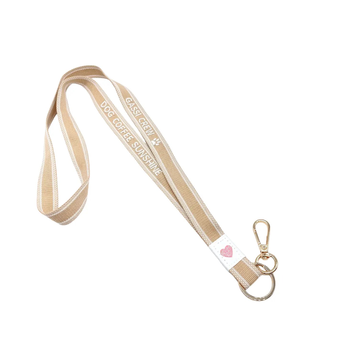 Statement Schlüsselband Pfeifenband GASSI CREW Beige