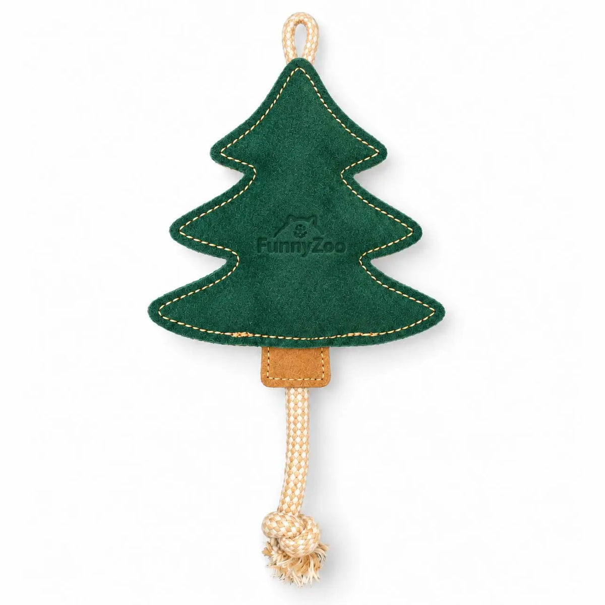 Hundespielzeug Weihnachtsbaum aus Wildleder