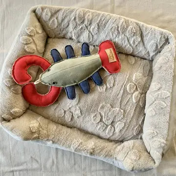 Hundespielzeug Hummer aus robustem Baumwoll-Canvas mit Kokosfaser