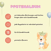 Pfotenalbum - Das Freundebuch für Hunde