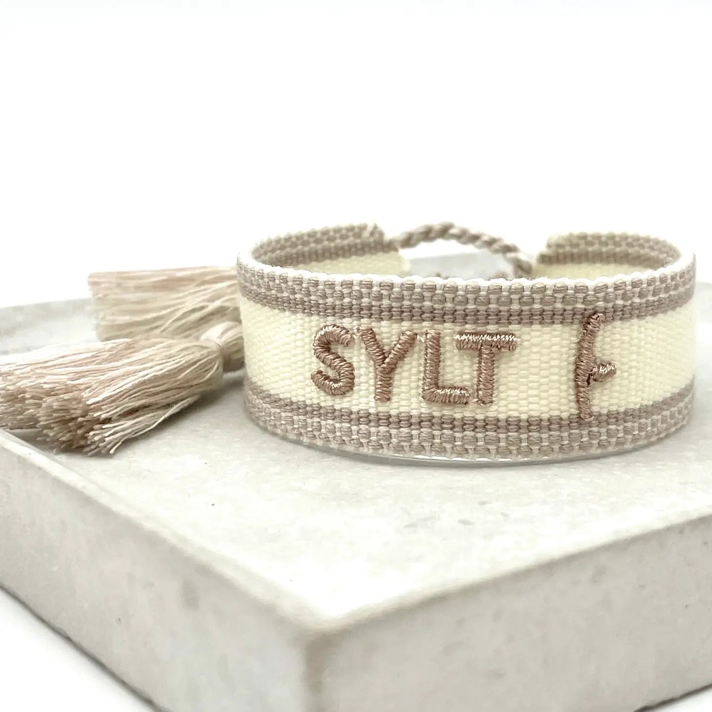 Statement Armband SYLT ecru taupe
