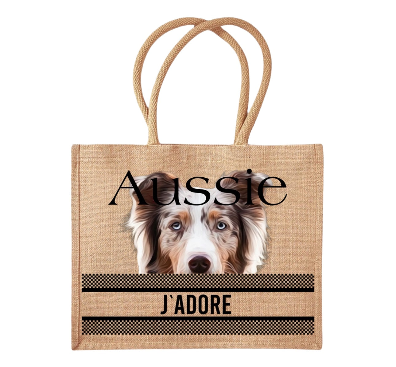 COCO + LOUIS Shopper mit Hundemotiv Australian Shepherd