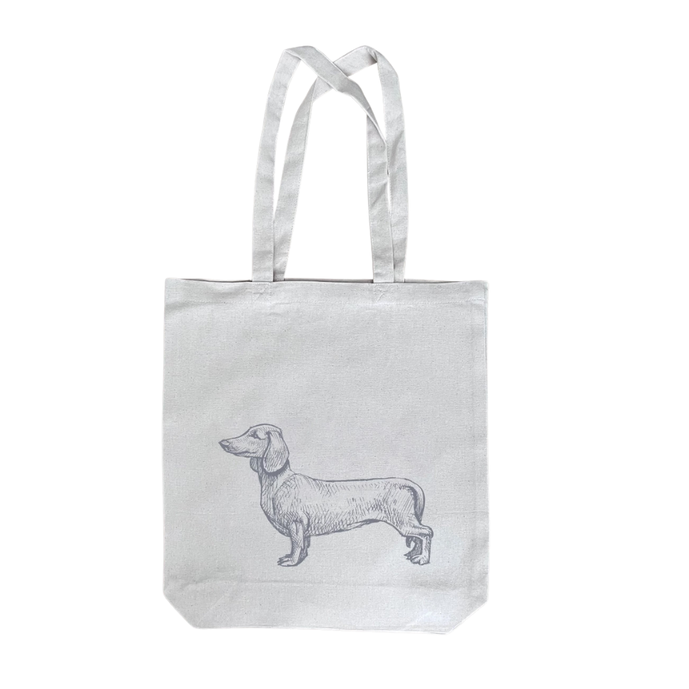 Baumwolltasche mit Dackel - 17;30