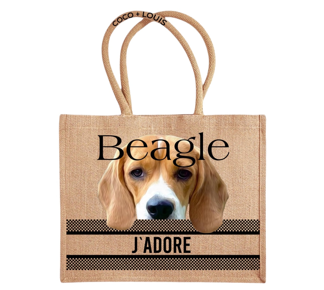 COCO + LOUIS Shopper mit Hundemotiv Beagle