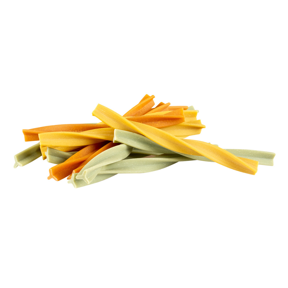 Beispielinhalt Dental Kausnack Garden Bites Fruity Swirls Größe S - duvo+