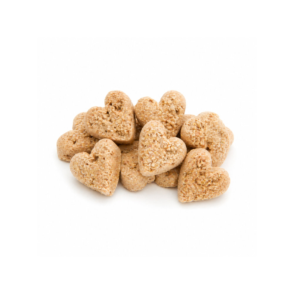 Beispielinhalt Crunchy Hearts Rind Hundekekse - LOVIN'DOG