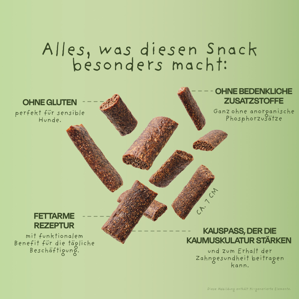 Beispielinhalt & Eigenschaften VEGDOG DENTALS mit Tapioka & Rote Beete