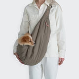 Cloud7 Hundetragetasche LTTL Puffer Khaki Peach