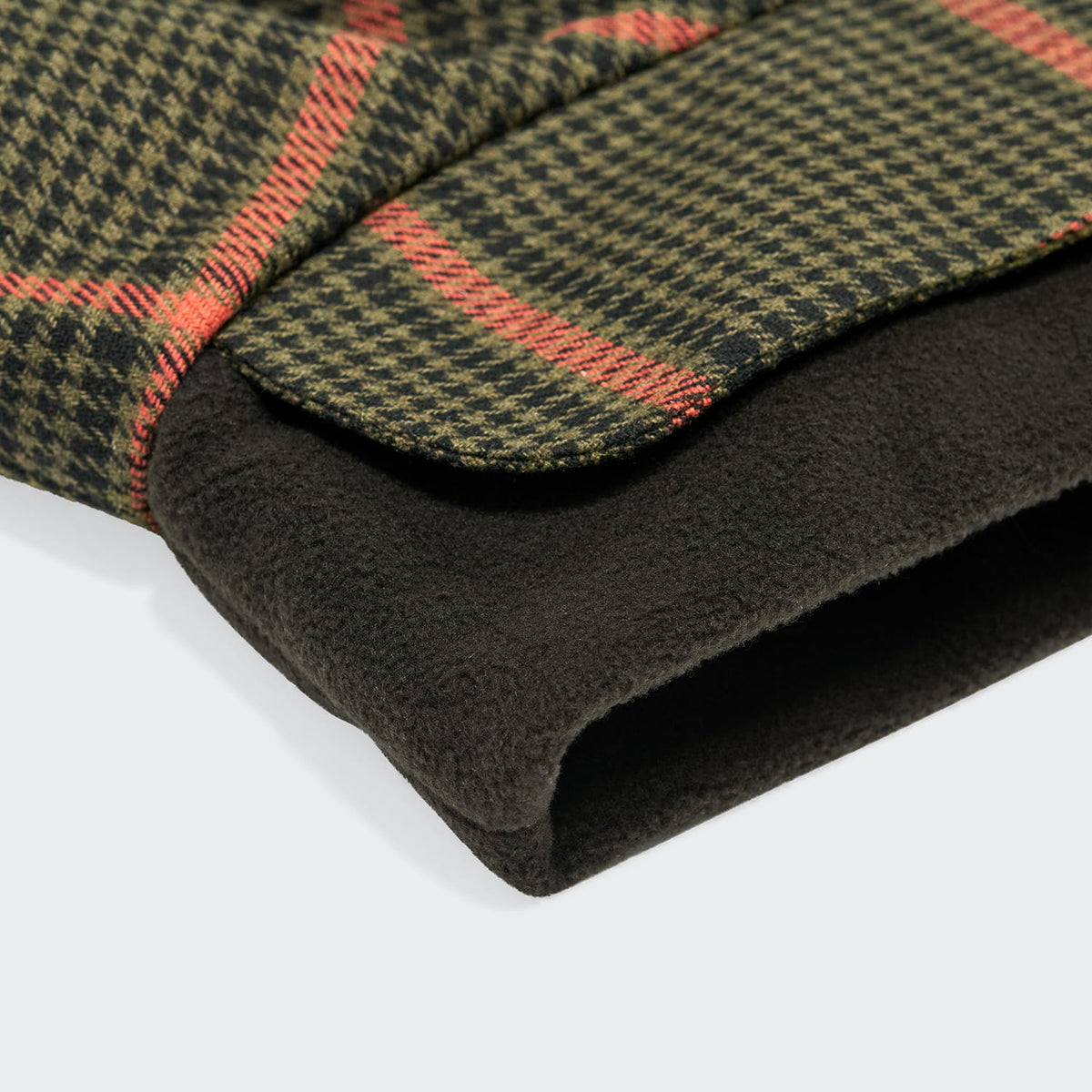 Cloud7 Hundemantel Brooklyn Flanell Tartan Green Oberflächen Halsöffnung