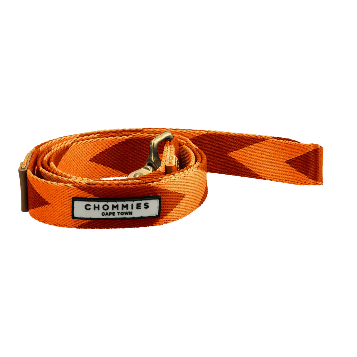 Chommies Everyday Dog Leash Cityleine Orange & Cognac