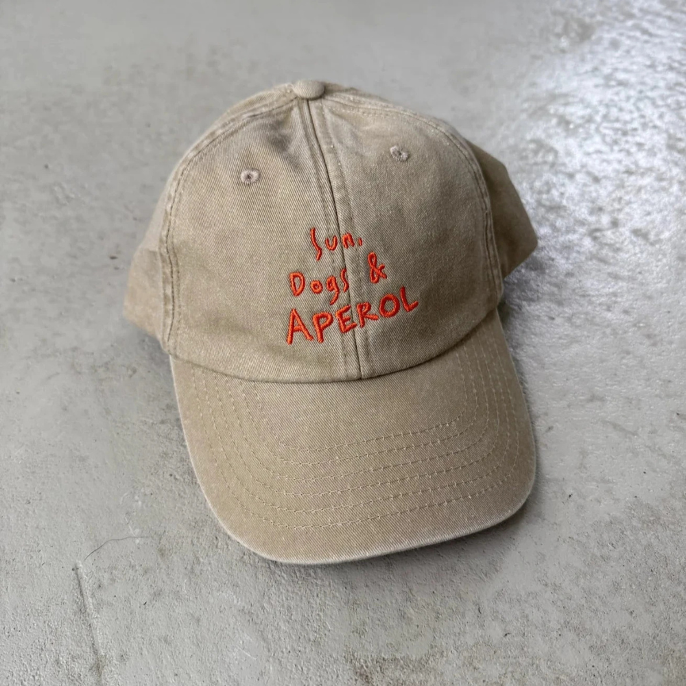 Cap SUN DOGS & APEROL Beige washed - Lieblingspfote